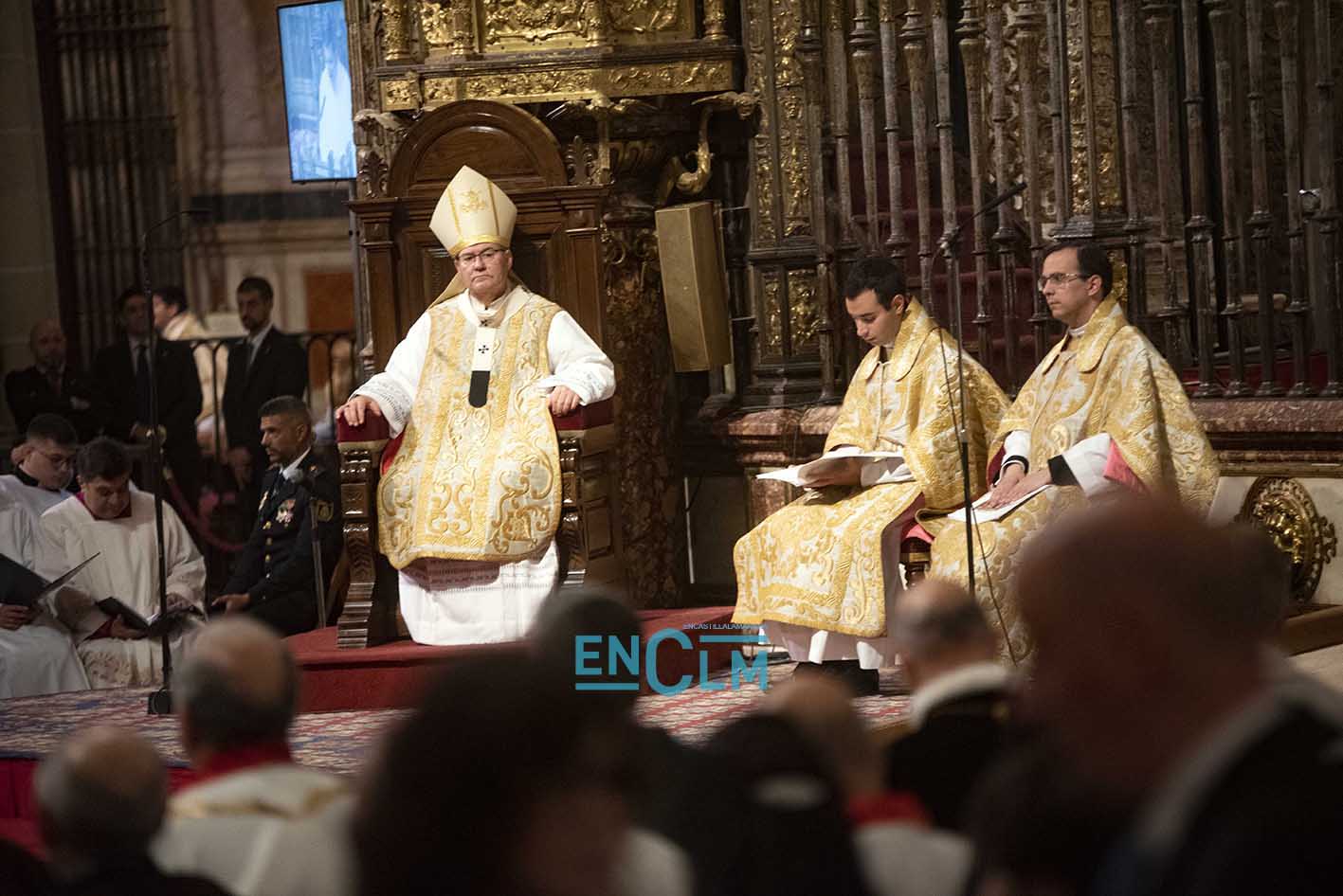 Francisco Cerro durante la misa del Corpus en la Catedral de Toledo