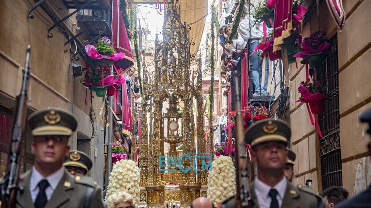 Imagen de la procesión del Corpus de Toledo. Foto: Rebeca Arango.