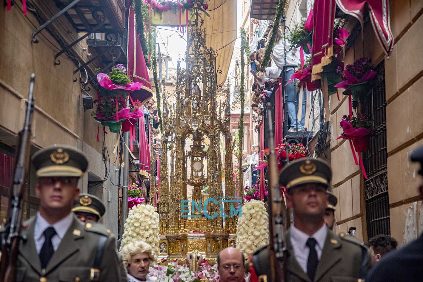 Imagen de la procesión del Corpus de Toledo. Foto: Rebeca Arango.