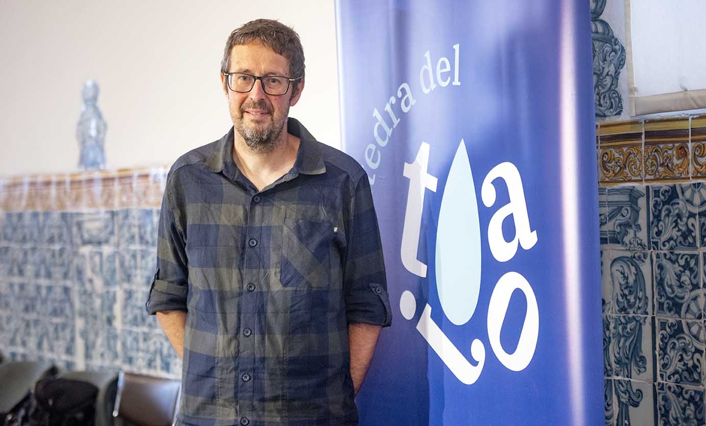 Raúl Urquiaga, investigador de la Cátedra del Tajo. Foto. Rebeca Arango.