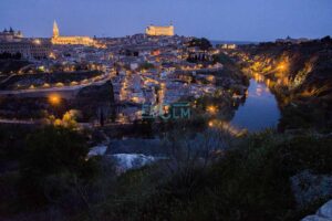Vista de noche de Toledo. Foto: Rebeca Arango.