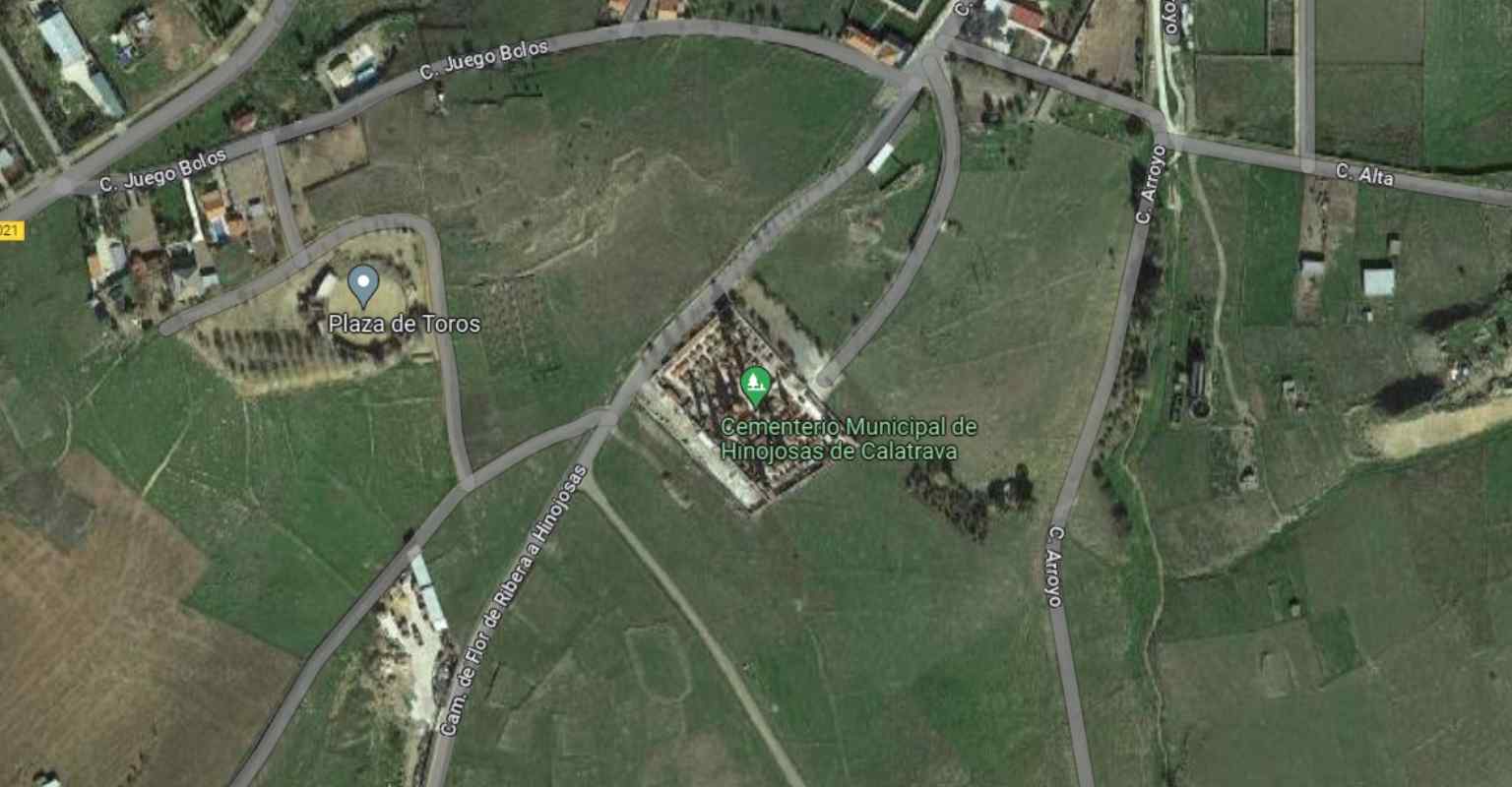 Captura de Google Maps de la zona donde sucedió el accidente