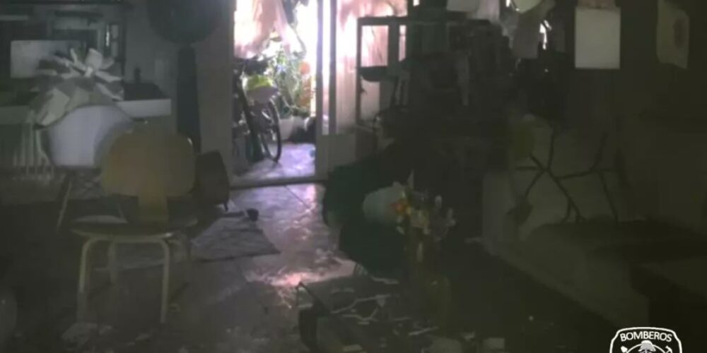 Interior piso quemado en la Calle Cifuentes (Guadalajara)