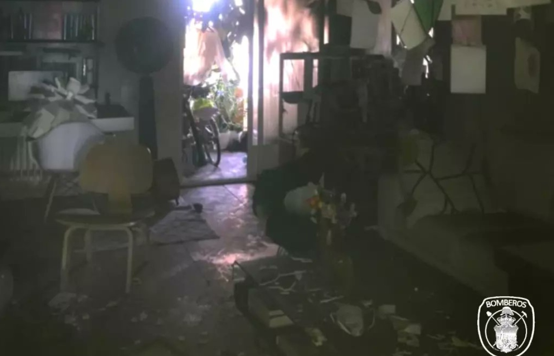 Interior piso quemado en la Calle Cifuentes (Guadalajara)