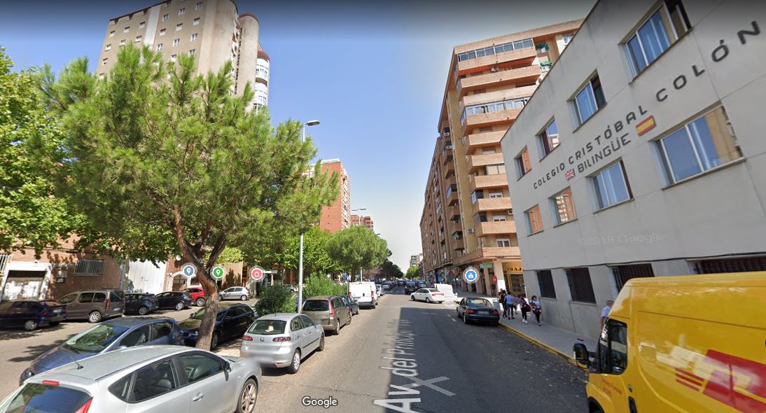 El trágico atropello ha ocurrido en la avenida del Príncipe, a la altura del colegio Cristóbal Colón. Foto: Google Maps.