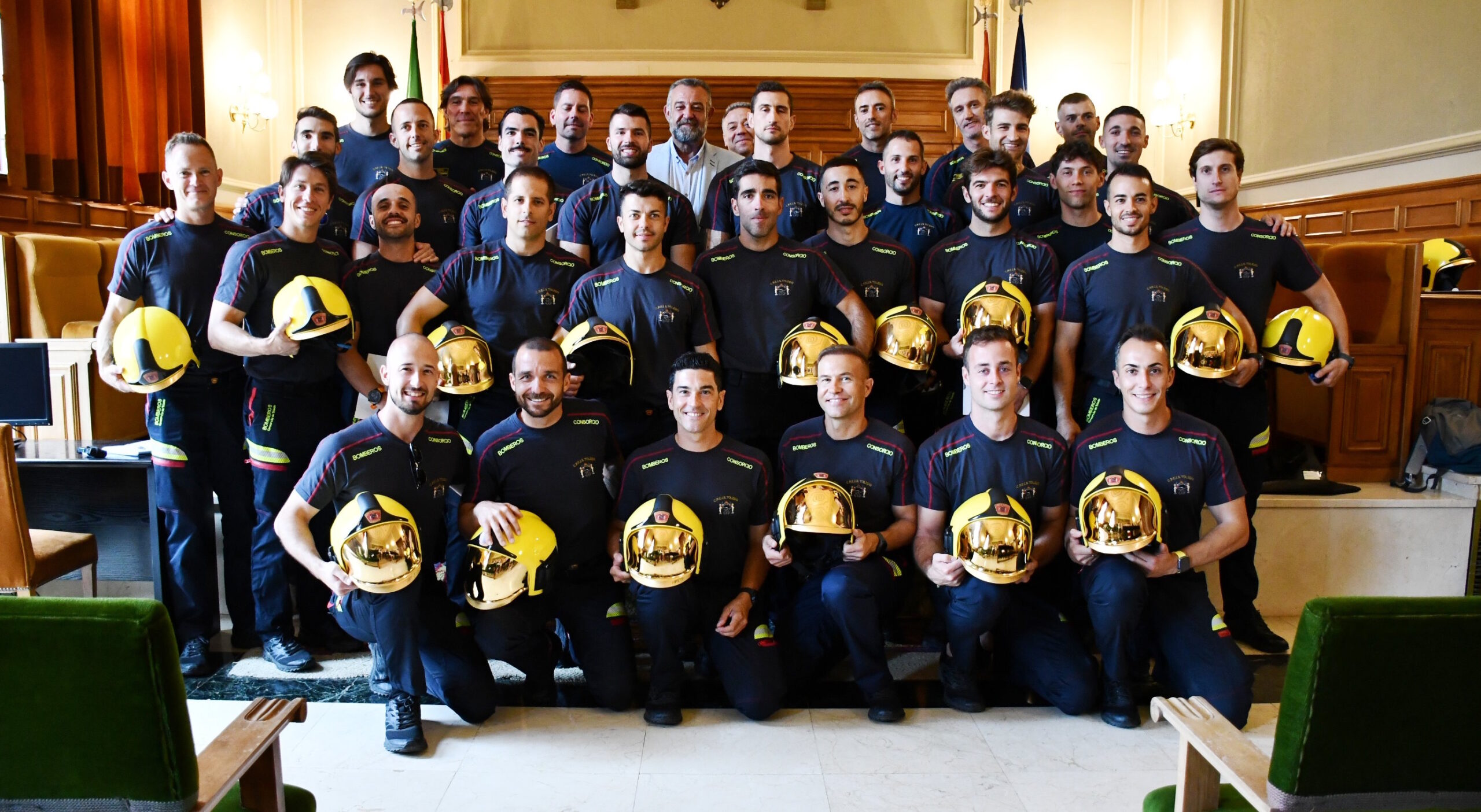 Los 29 nuevos Bomberos del Consorcio provincial de Toledo.