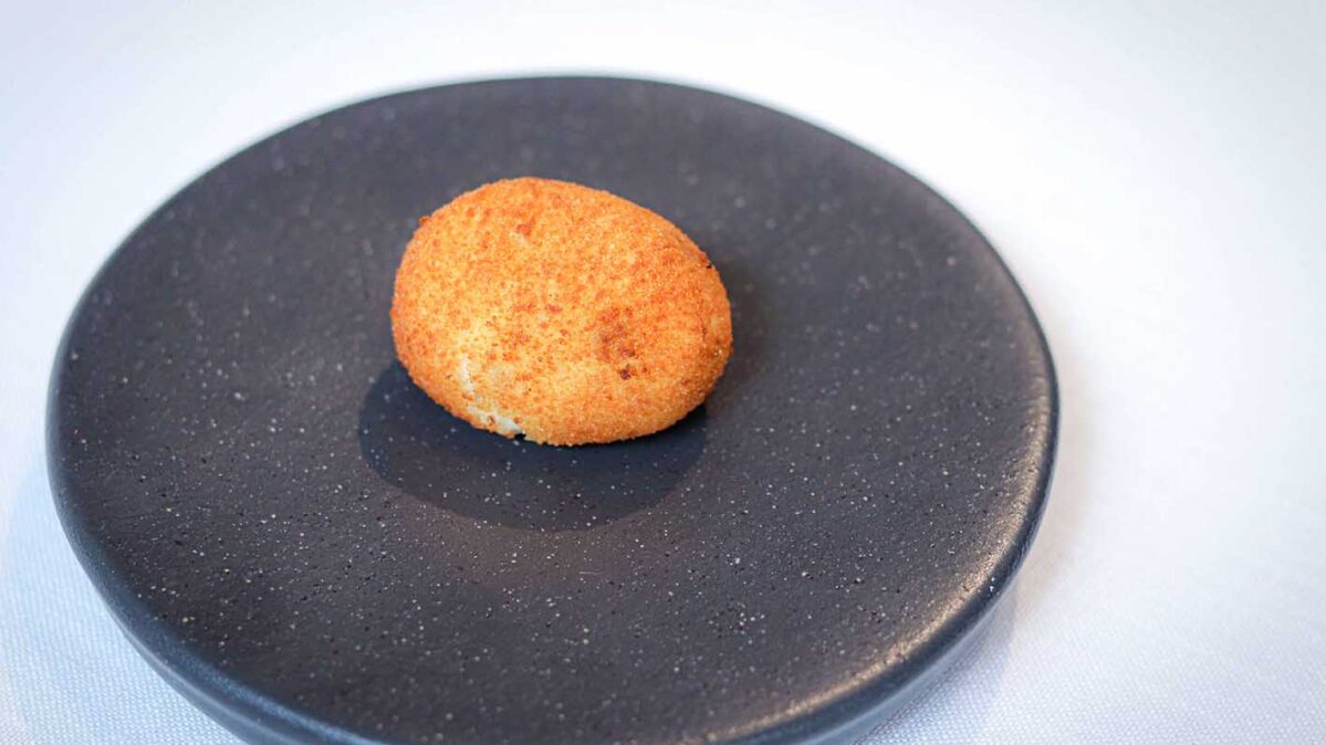 Croqueta de jamón del restaurante Ababol.