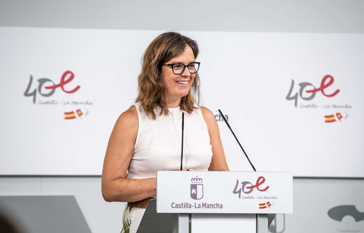 La portavoz del Gobierno de Castilla-La Mancha. Esther Padilla.