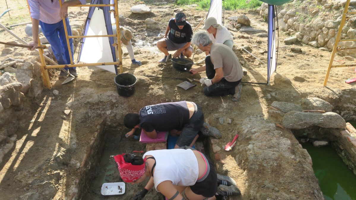 Excavaciones en el año 2023 de restos humanos en Guarrazar, en Guadamur (Toledo)