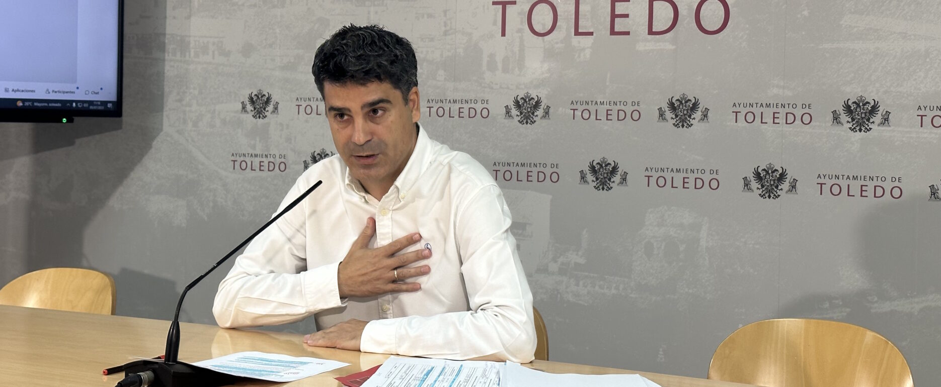 Juanjo Alcalde, portavoz del Gobierno municipal de Toledo.