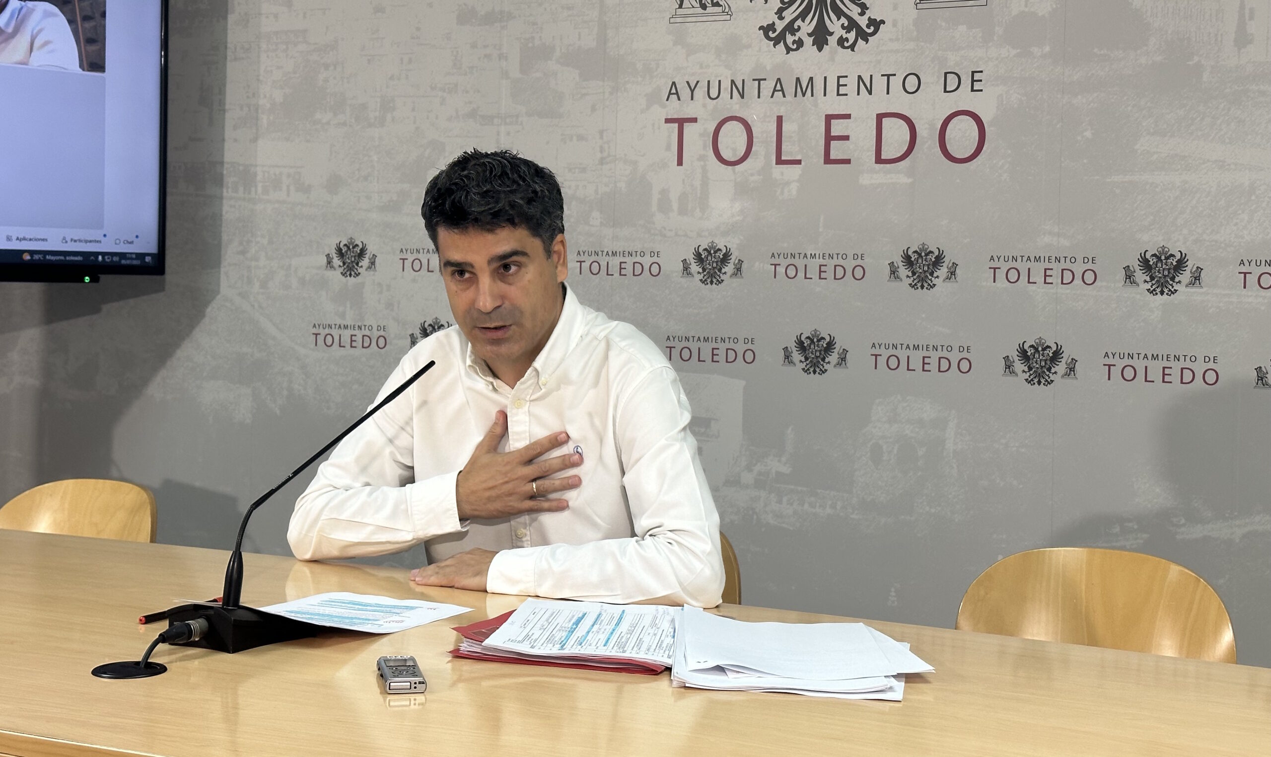 Juanjo Alcalde, portavoz del Gobierno municipal de Toledo.