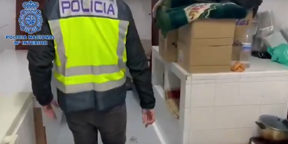 La Policía desarticuló a la banda de explotadores laborales. Captura de vídeo de la Policía Nacional.