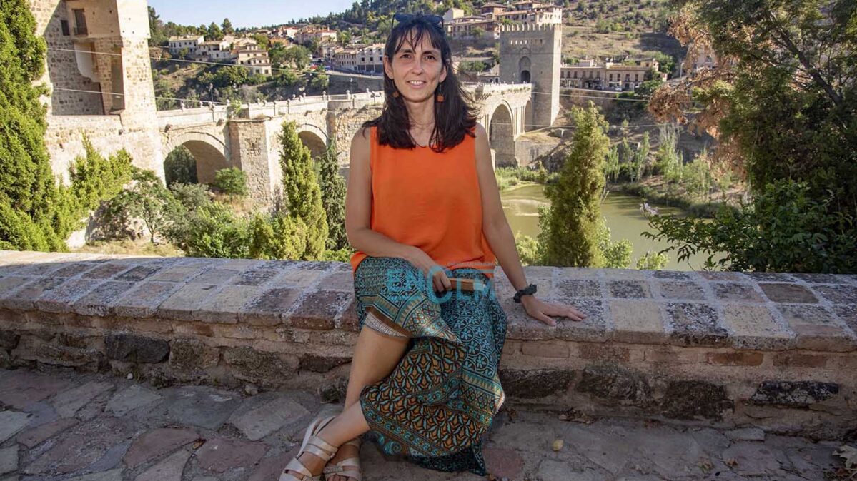 Marta Romero, la candidata de Sumar en la provincia de Toledo. Foto: Rebeca Arango.