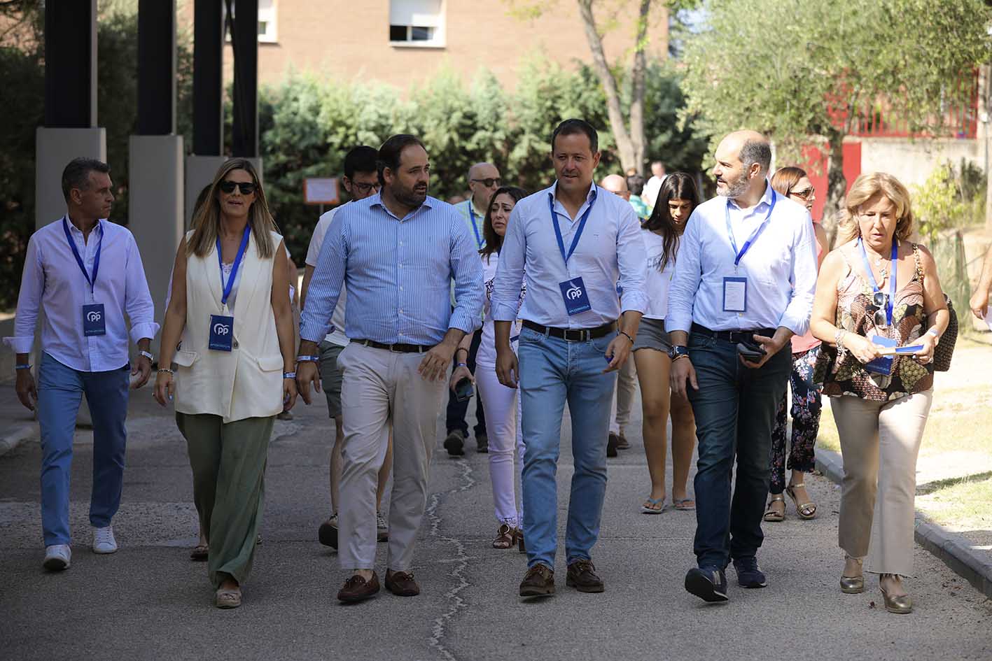 La comitiva del PP votando en Toledo. Foto: PP CLM.