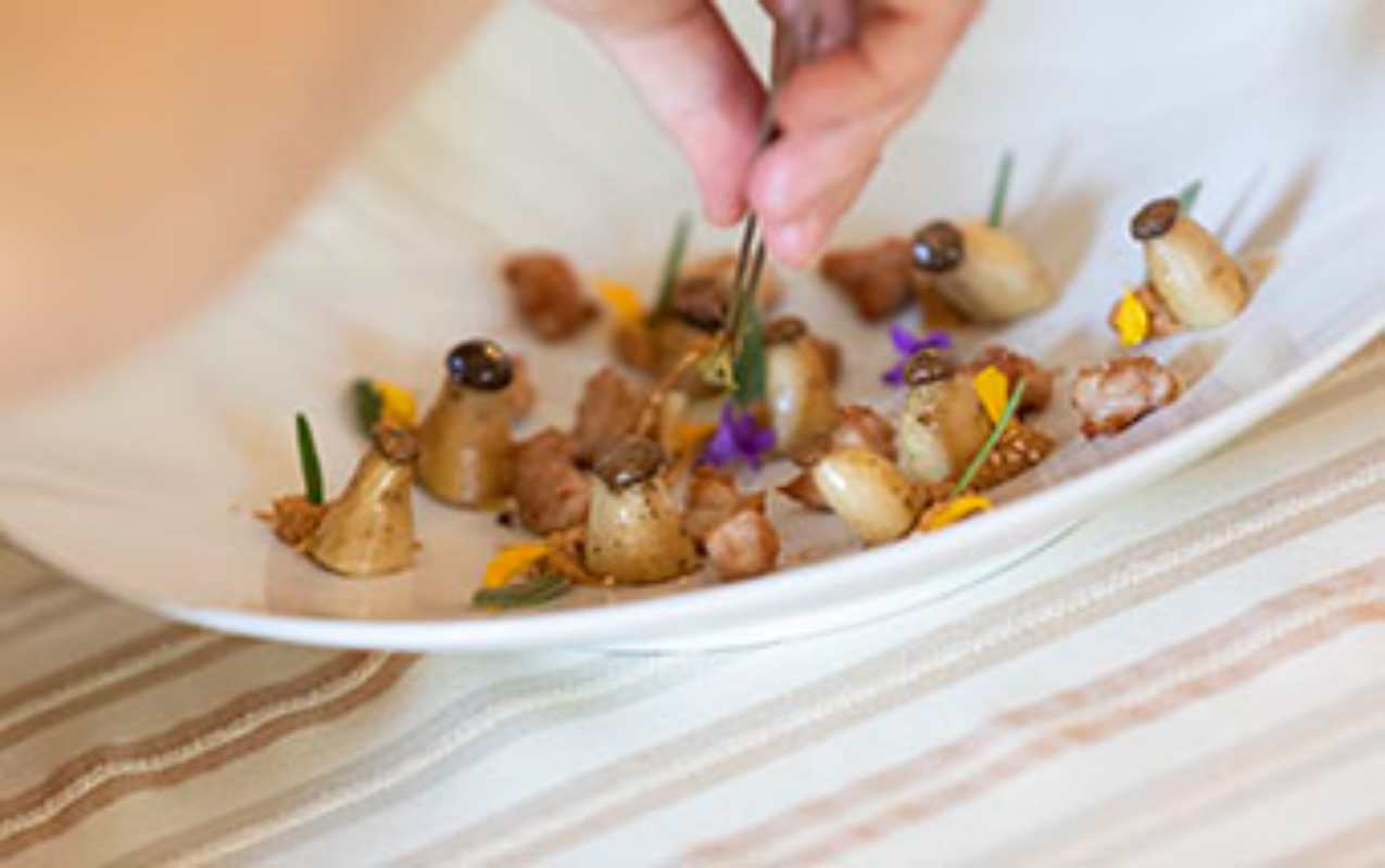 Uno de los platos de El Cenador de las Monjas en Pastrana