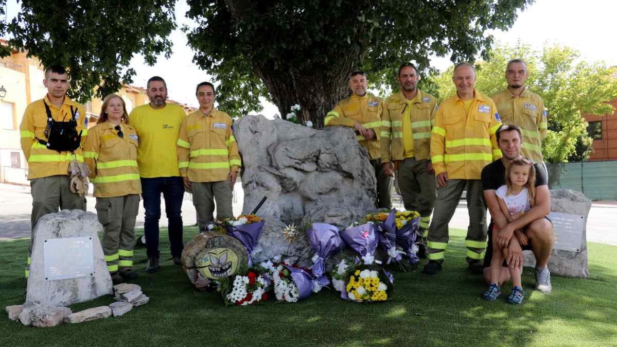 Homenaje en Cogolludo a las víctimas del incendio de Riba de Saelices en 2005.