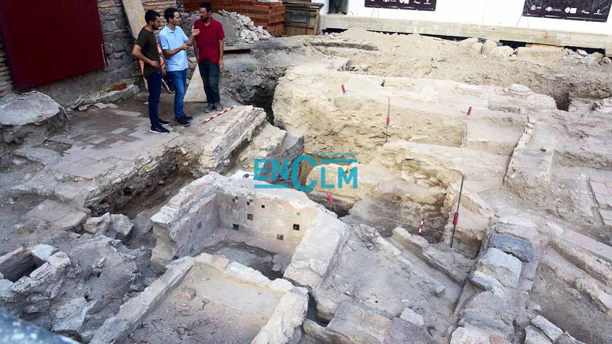 Plaza situada en el Corral de Don Diego, en Toledo, donde se están realizando las excavaciones. Foto: Rebeca Arango.