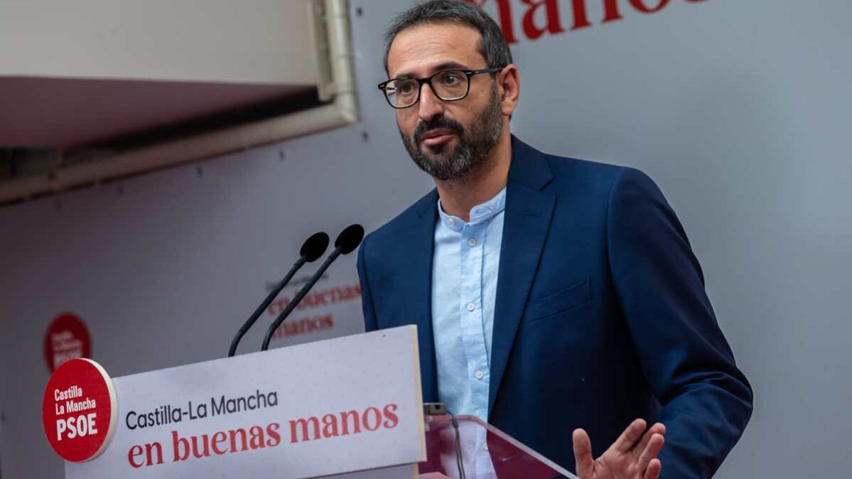 El secretario de Organización del PSOE de Castilla-La Mancha. Sergio Gutiérrez. Foto: EFE/Ángeles Visdómine.