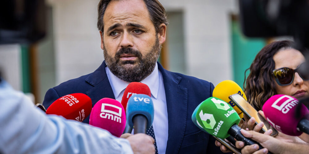 El presidente del PP de CLM, Paco Núñez. Foto: EFE/Ángeles Visdómine.