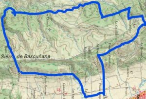 Área afectada en la Sierra de Bascuñana