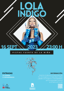 Cartel Lola Índigo Ferias y Fiestas de Guadalajara