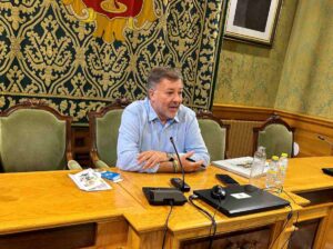 Darío Dolz en la rueda de prensa del 2023 08 18