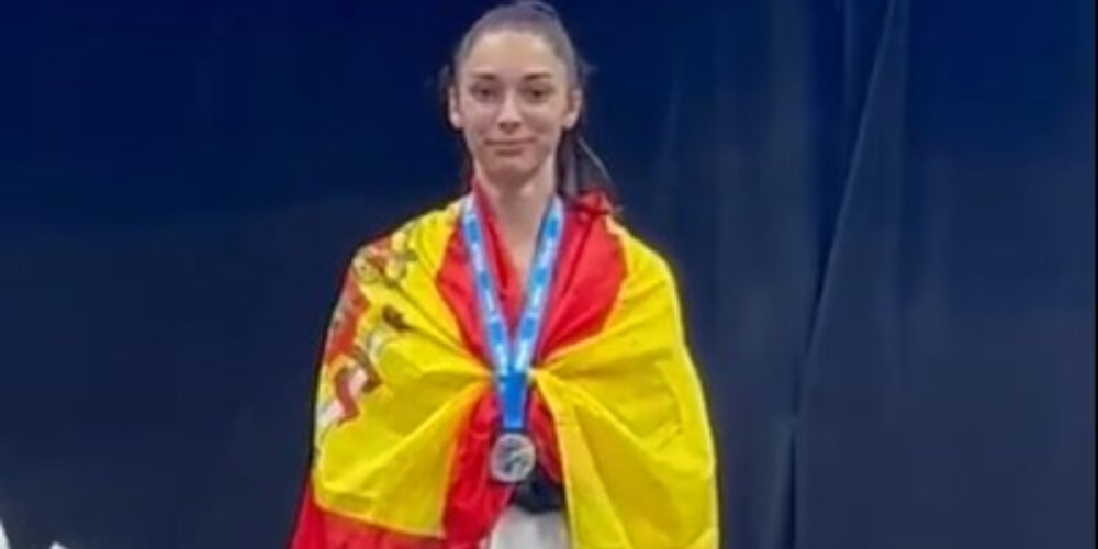 Lena Moreno, campeona europea júnior de taekwondo.