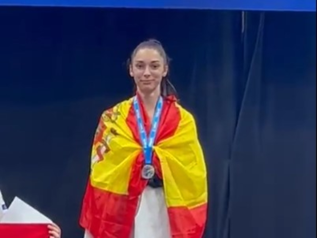 Lena Moreno, campeona europea júnior de taekwondo.