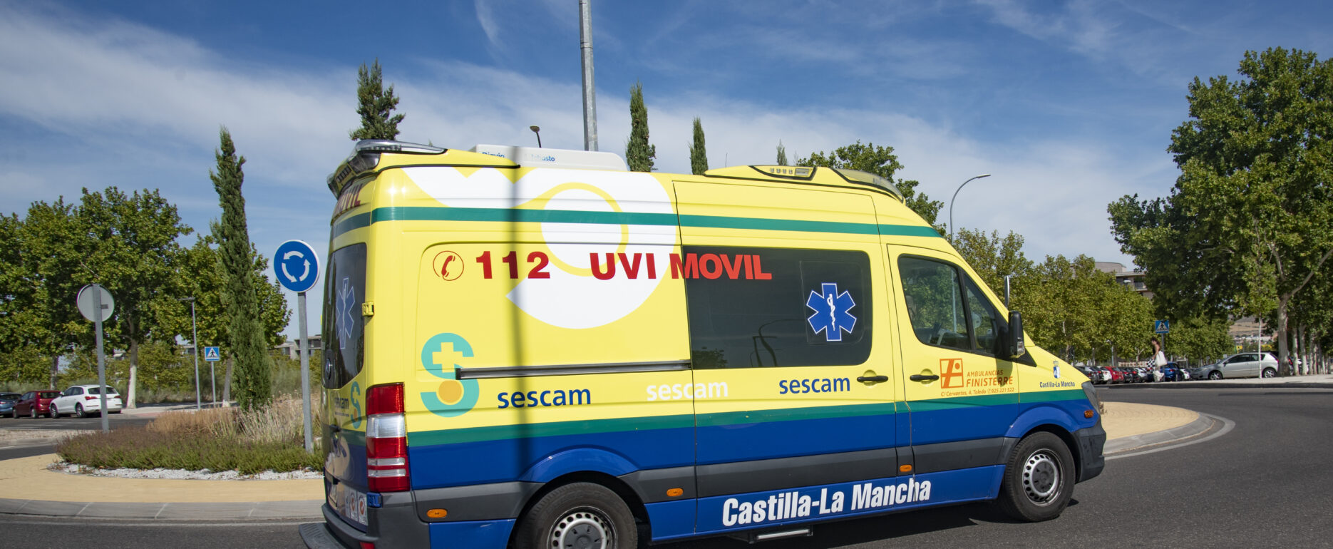 Imagen de archivo de una UVI móvil del Sescam.