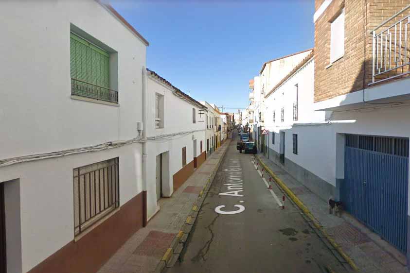Calle Antonio Blázquez, en Almadén (Ciudad Real). Foto: Google Maps.