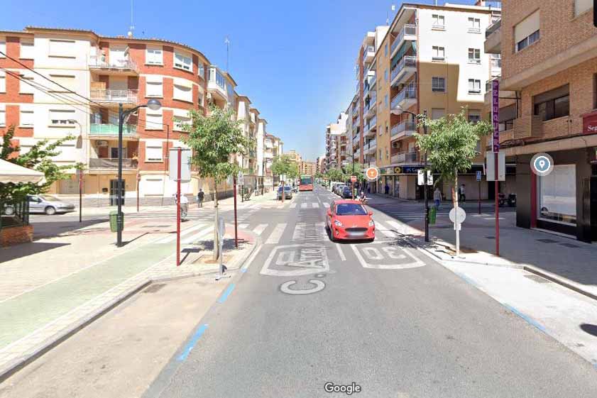 Calle Arquiecto Vandelvira, en Albacete. Foto: Google Maps.