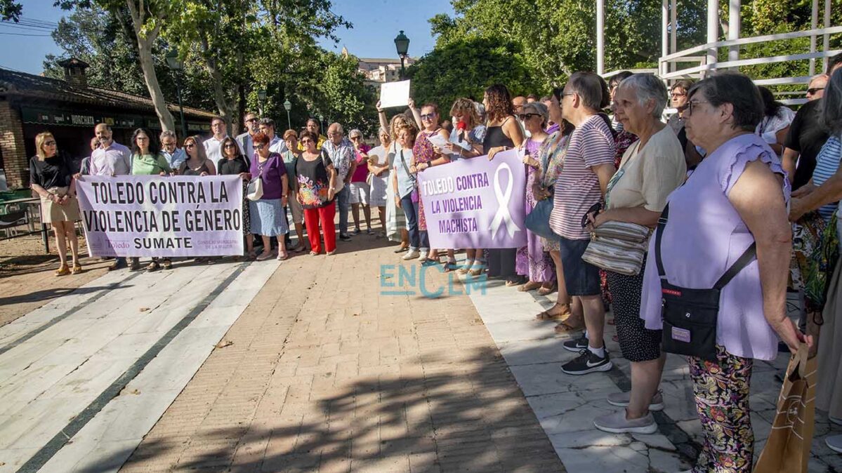 Concentración de repulsa contra la violencia machista de Toledo. Foto: Rebeca Arango.