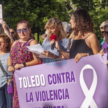 Concentración de repulsa contra la violencia machista de Toledo. Foto: Rebeca Arango.