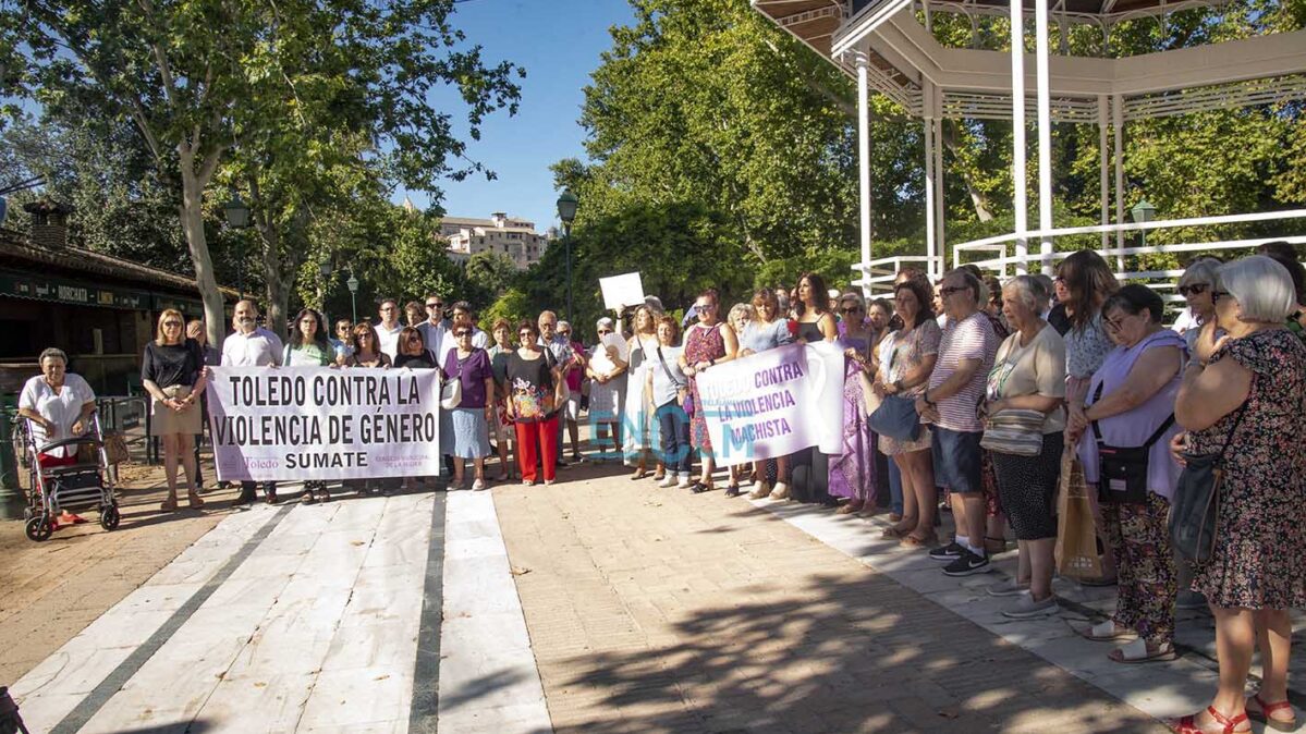 Concentración de repulsa contra la violencia machista de Toledo. Foto: Rebeca Arango.