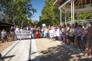 Concentración de repulsa contra la violencia machista de Toledo. Foto: Rebeca Arango.