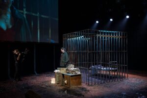 Imagen de la obra de teatro "La Infamia".