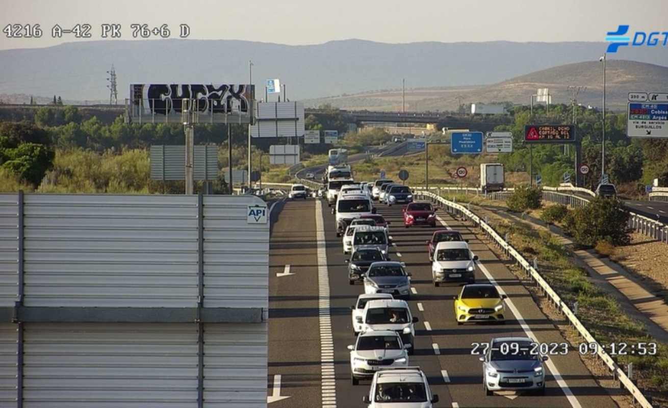 Imagen de la A-42, en el kilómetro 42. Cámara de la DGT.