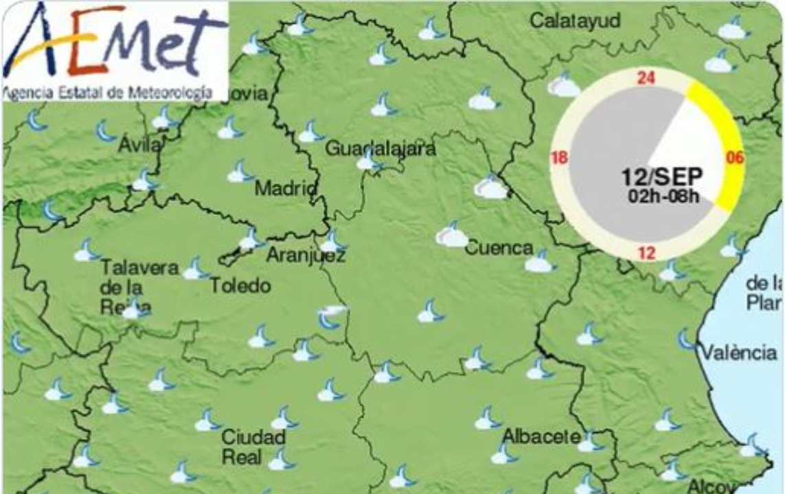 Pueden caer algunas lluvias hoy sábado en CLM.