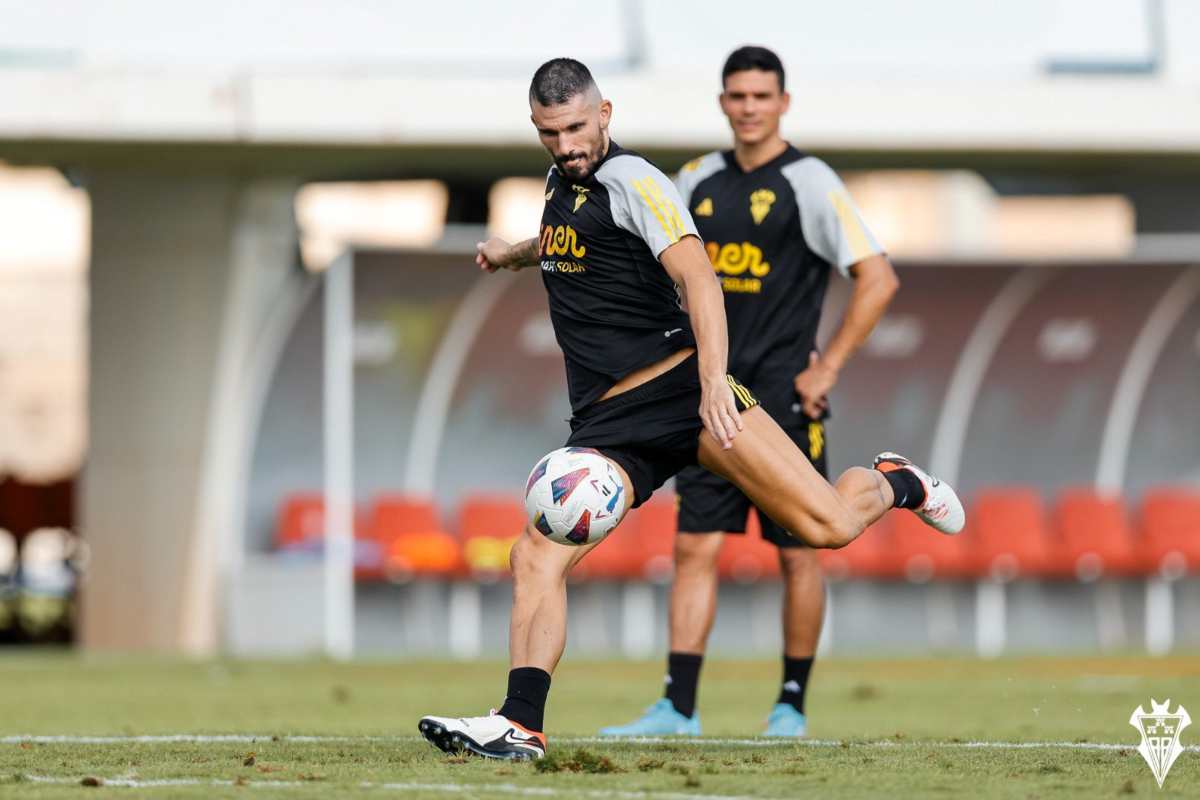 Imagen del último entrenamiento del Albacete. Foto: Albacete Balompié.