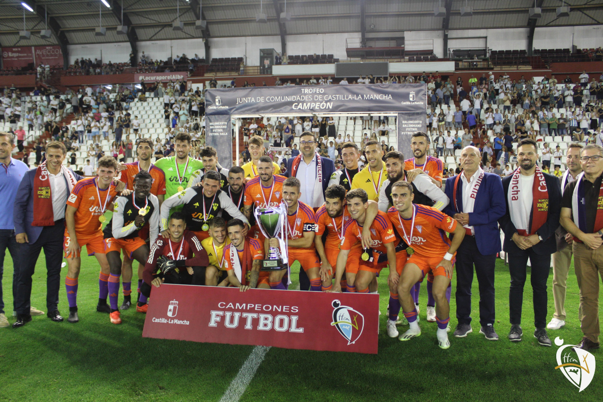 El Albacete, ganador del Trofeo de la Junta. Foto: FFCM.
