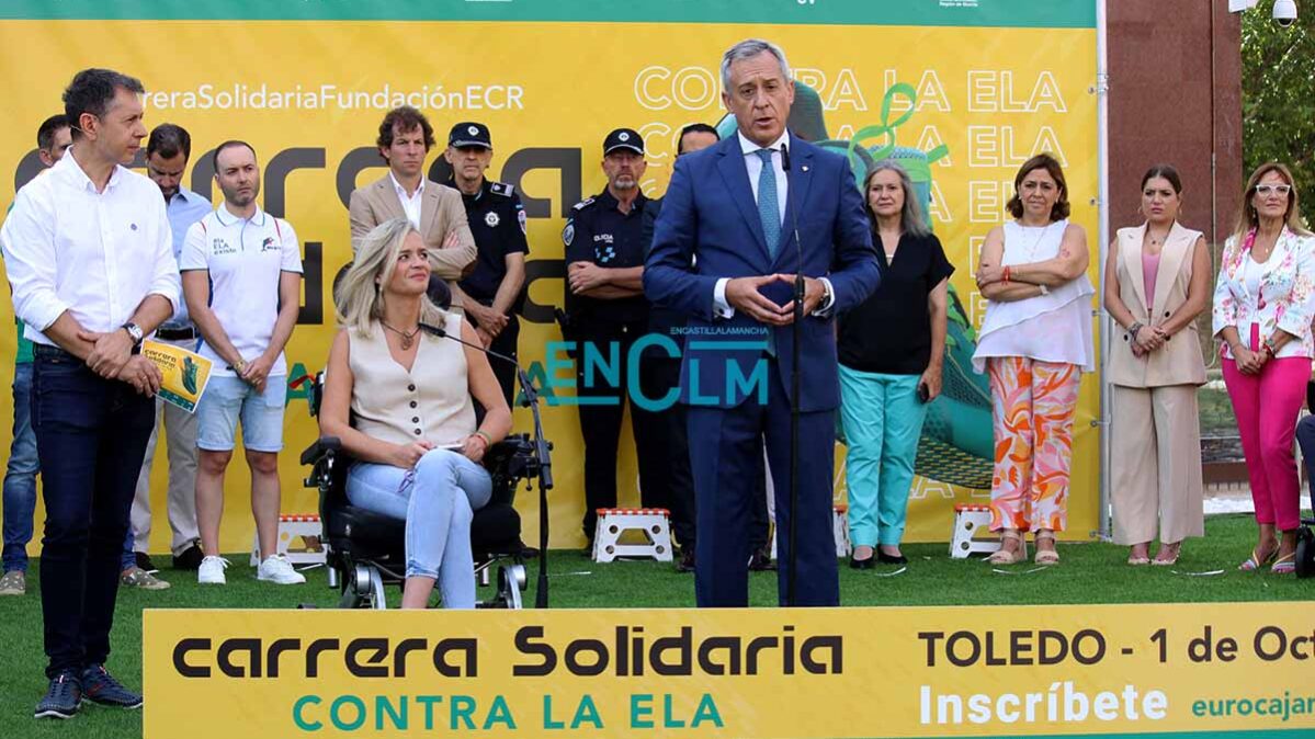 Presentación de la IX Carrera Solidaria de Eurocaja Rural, esta vez contra la ELA. Foto: Sara M. Trevejo.