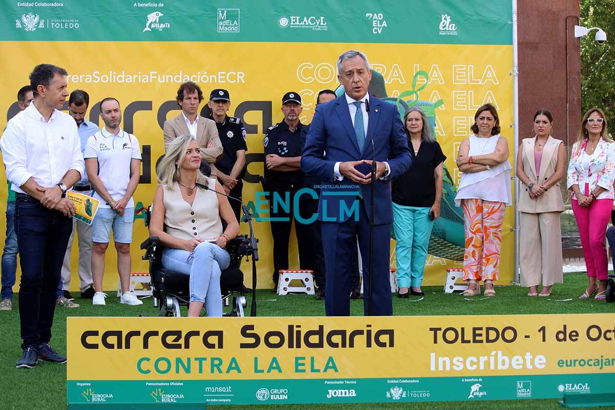 Presentación de la IX Carrera Solidaria de Eurocaja Rural, esta vez contra la ELA. Foto: Sara M. Trevejo.