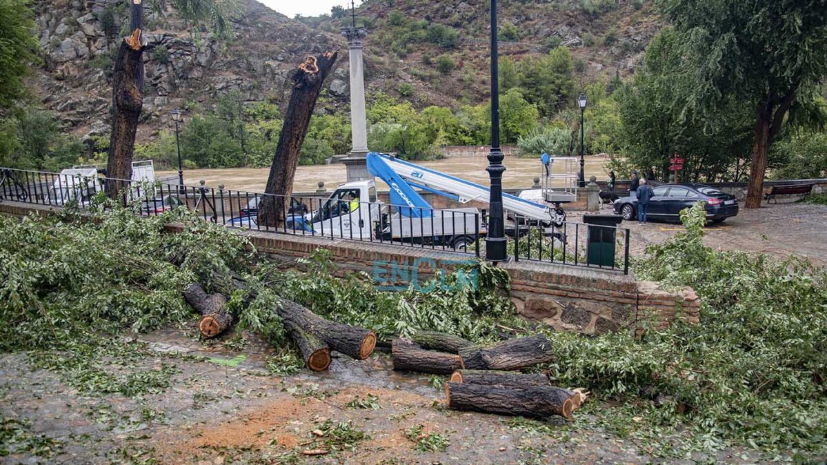 Barrio de La Cornisa de Toledo, un día después de la DANA