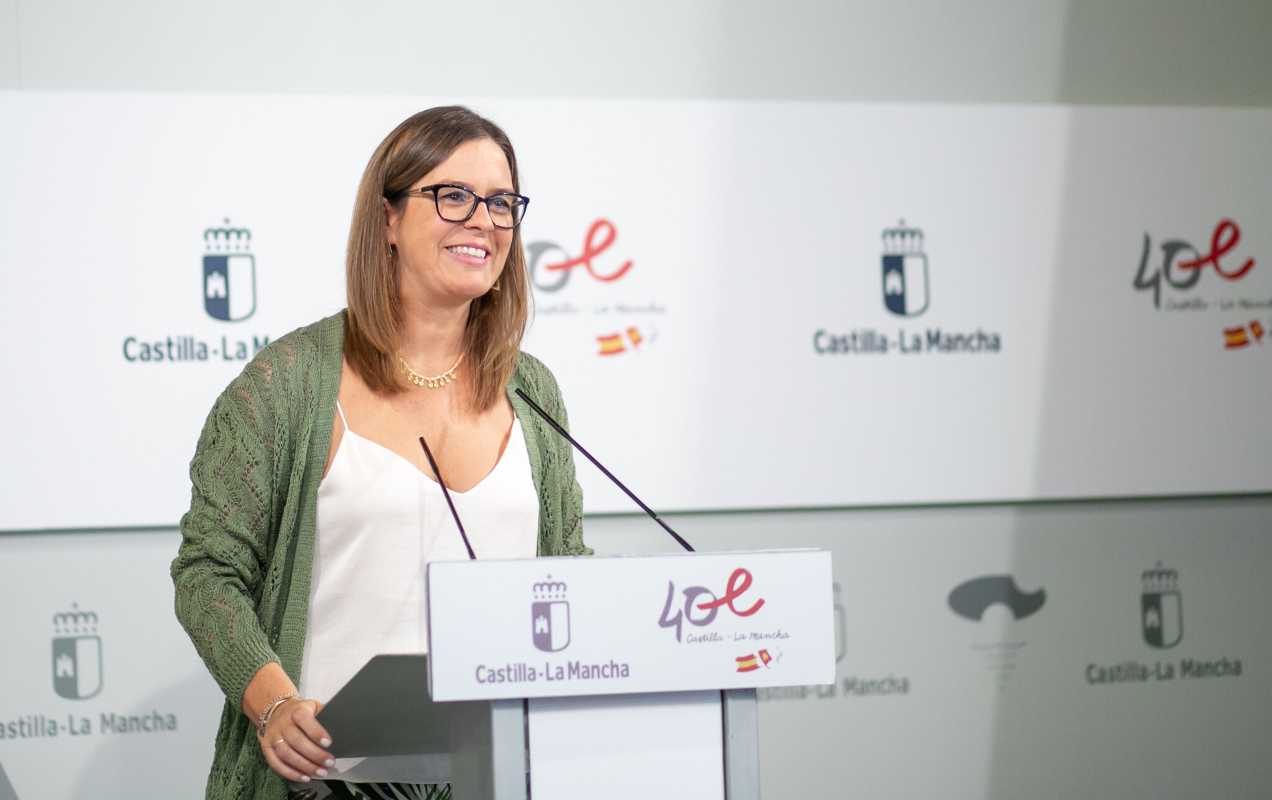 La portavoz del Gobierno de Castilla-La Mancha, Esther Padilla.