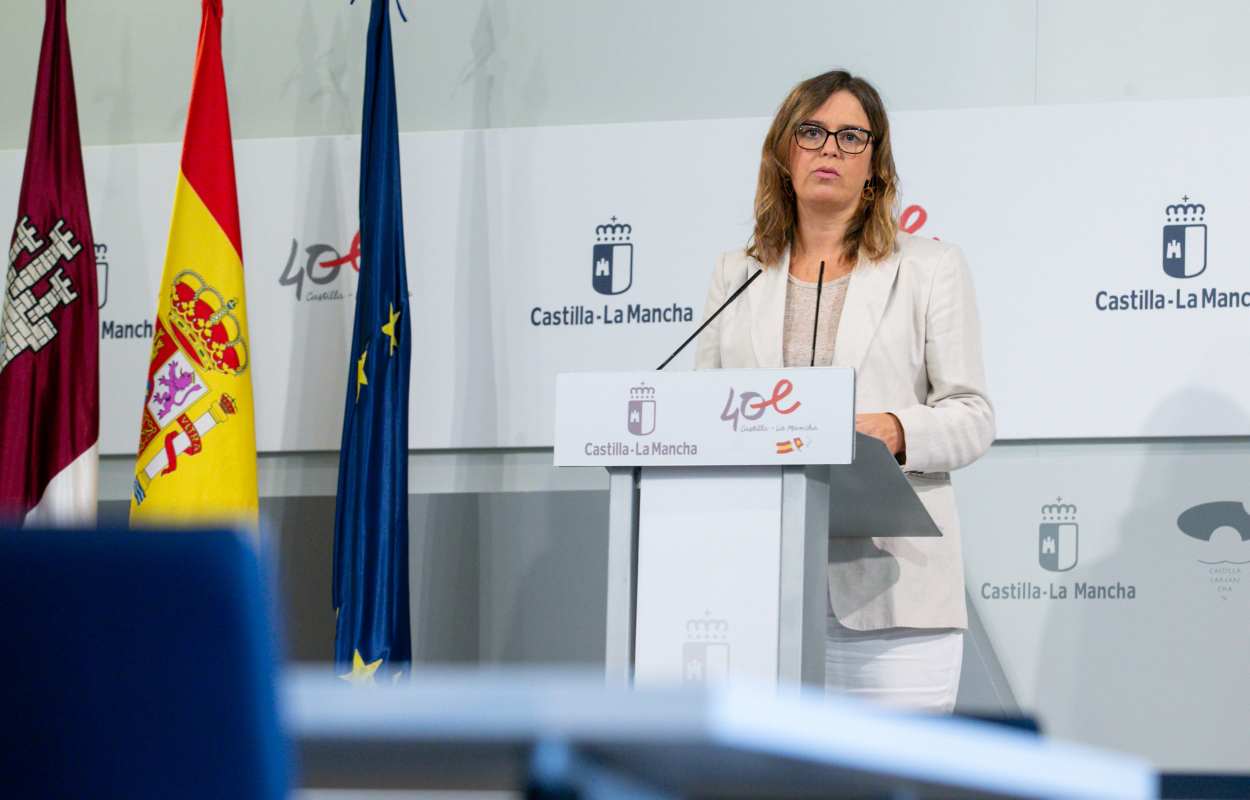 Esther Padilla, la portavoz del Gobierno de Castilla-La Mancha.