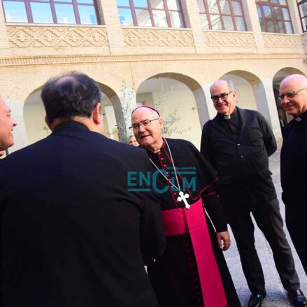 Francisco Cerro, arzobispo de Toledo, antes de la inauguración del curso del Seminario Mayor