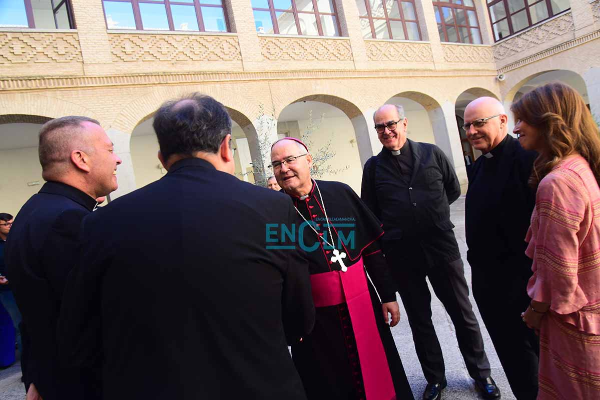 Francisco Cerro, arzobispo de Toledo, antes de la inauguración del curso del Seminario Mayor