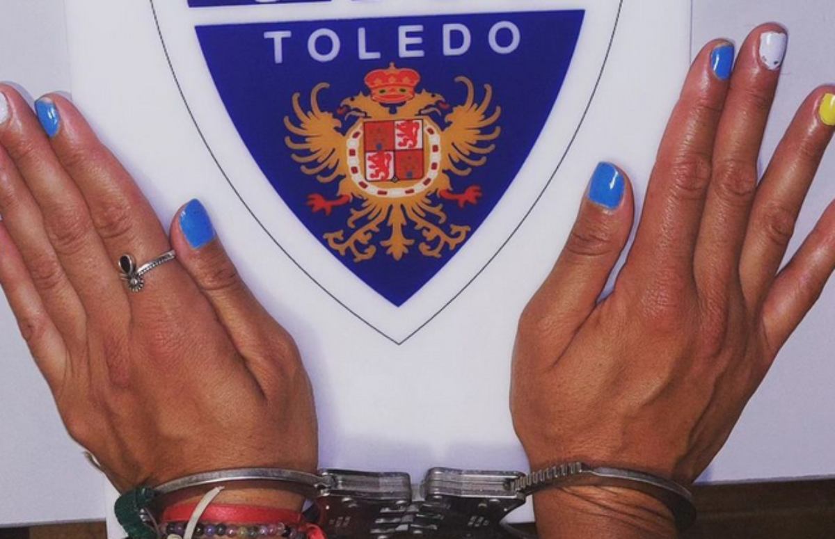 La mujer fue detenida. Foto: Facebook de la Policía Local de Toledo.
