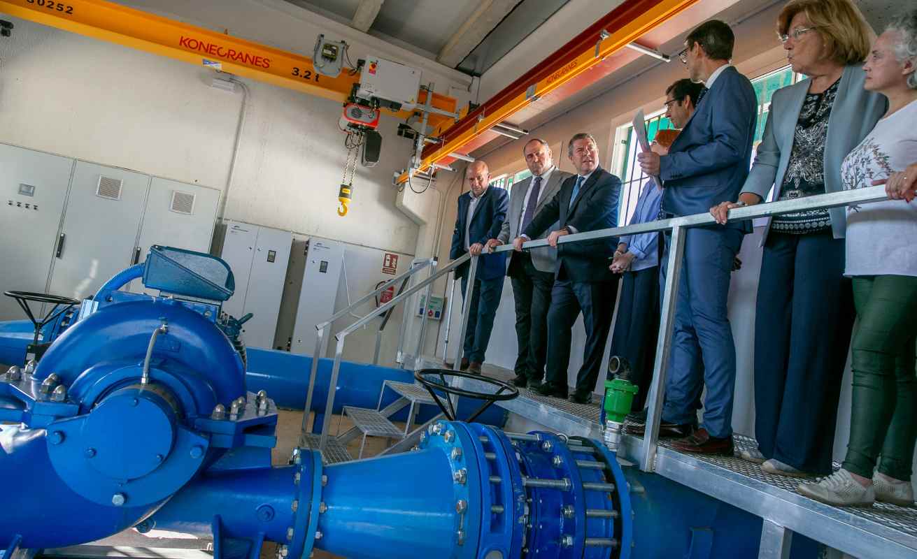 Page, en la inauguración de la modernización de regadío para los regantes del embalse de Gasset en Fernán Caballero.