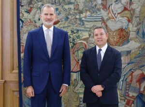 El rey Felipe VI recibe en audiencia a Emiliano García-Page, presidente de CLM.